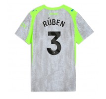 Manchester City Ruben Dias #3 Koszulka Trzecia damskie 2025-26 Krótki Rękaw